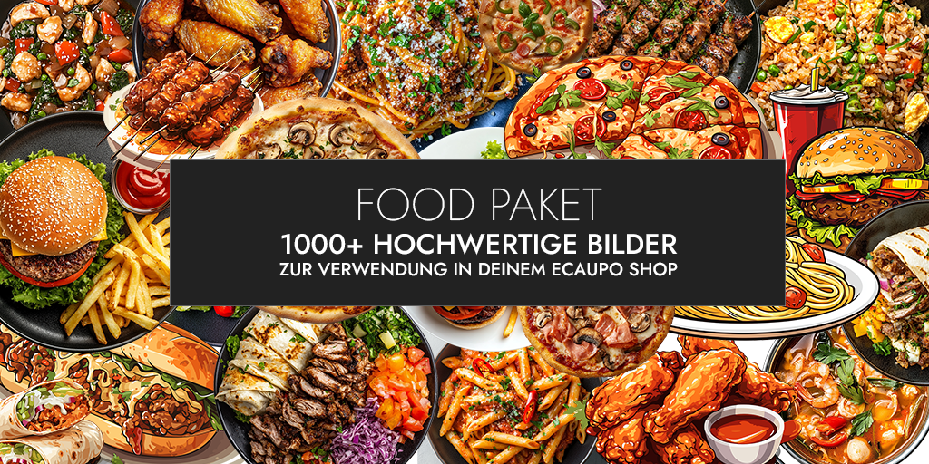 Food Bildpaket: über 1.000 hochwertige Bilder für deinen eCaupo Shop