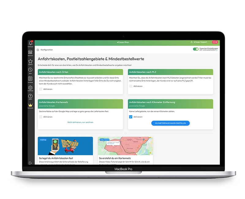 eCaupo Manager: retrieving orders on a tablet or PC