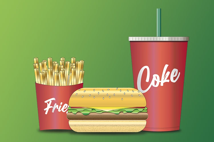 Vasteprijsaanbiedingen zoals een lunchmenu samenklikken