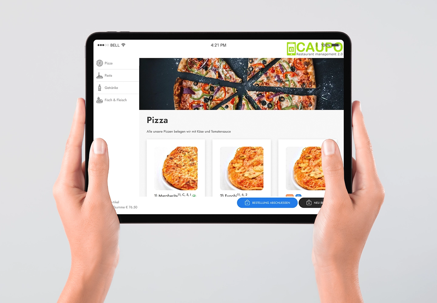 How customers order at the fastOrder display