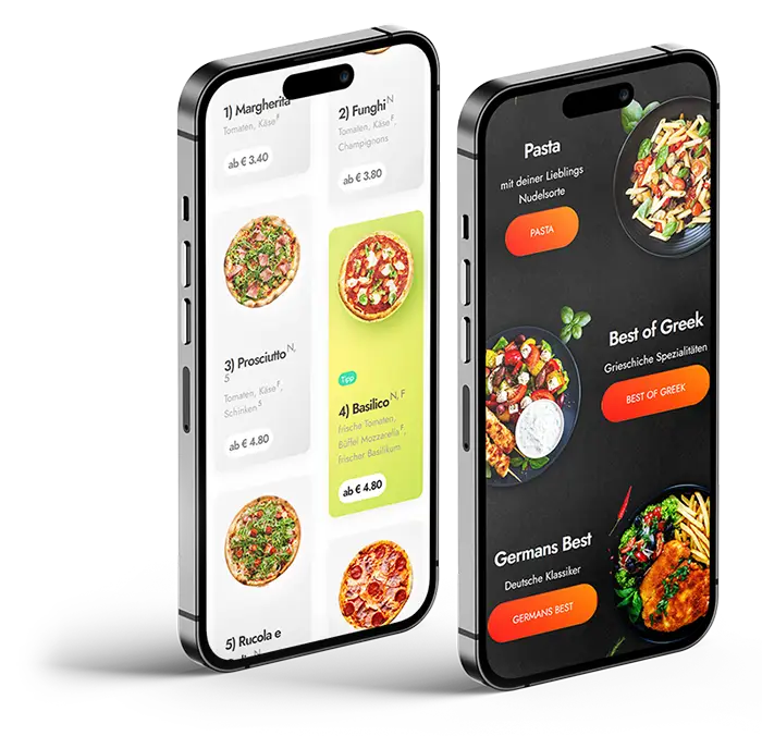 eCaupo shop on a smartphone with a custom design