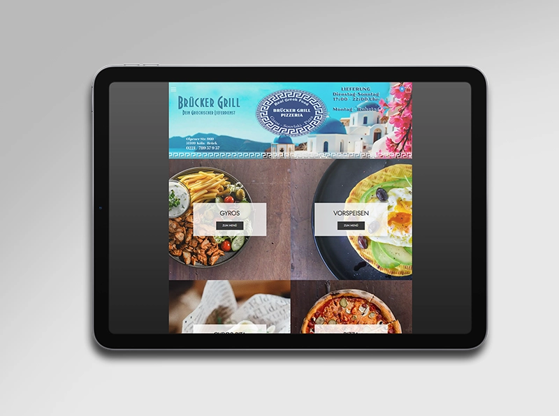 Brücker Grill’in teslimat mağazası
