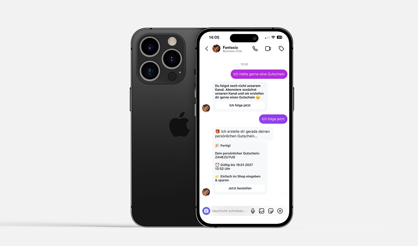 Instagram-AI-agent: automatische waardebon-DM's voor bezorgdiensten